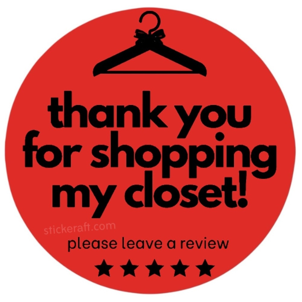 Thank you for shopping my closet sticker label New shipping supplies - Picture 8 of 15